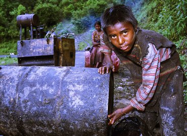 Road construction, Bhutan